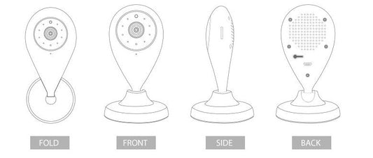 Caméra de sécurité WiFi mini sans fil 1080P HD